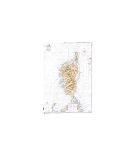 OceanGrafix French (SHOM) Nautical Chart 7025 Île de Corse