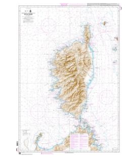 OceanGrafix French (SHOM) Nautical Chart 7025 Île de Corse