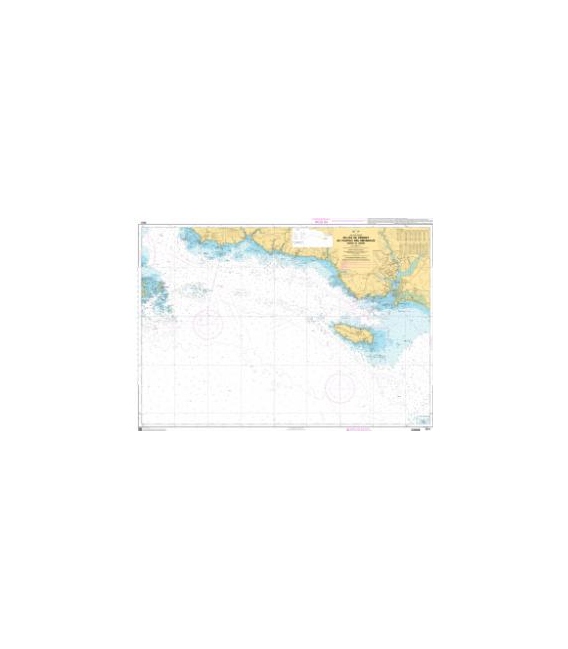 OceanGrafix French (SHOM) Nautical Chart 7031 De lÎle de Penfret au Plateau des Birvideaux - Abords de Lorient