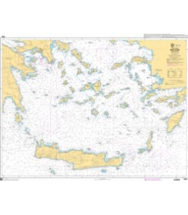 OceanGrafix French (SHOM) Nautical Chart 7265 Mer Egée - Partie Sud
