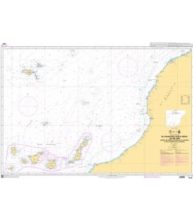 OceanGrafix French (SHOM) Nautical Chart 7270 De Casablanca au Cap Jubi - Archipel de Madère 