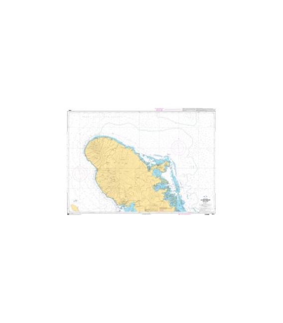 OceanGrafix French (SHOM) Nautical Chart 7041 La Martinique - Partie Nord
