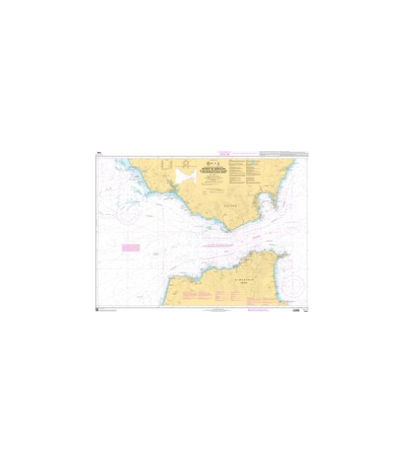 OceanGrafix French (SHOM) Nautical Chart 7042 Détroit Gibraltar- Cabo Roche à Punta Chullera et Ras Spartel au Ras El Aswad