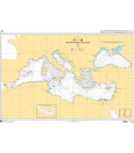 OceanGrafix French (SHOM) Nautical Chart 7081 Mer Méditerranée et Mer Noire