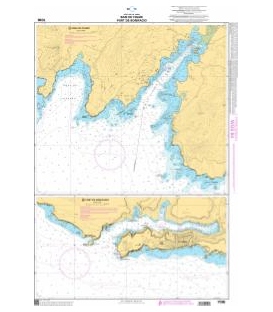 OceanGrafix French (SHOM) Nautical Chart 7096 Baie de Figari - Port de Bonifacio