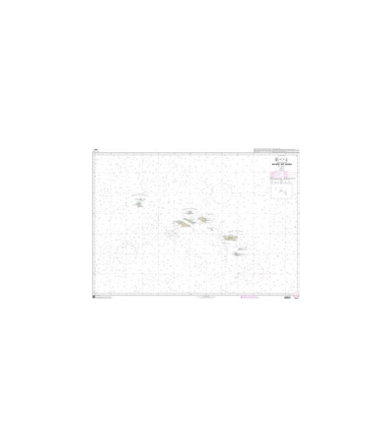 OceanGrafix French (SHOM) Nautical Chart 7327 Archipel des Açores