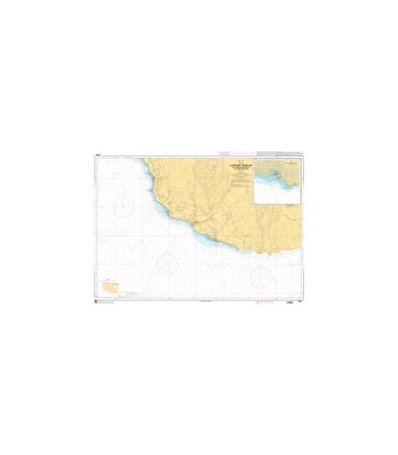 OceanGrafix French (SHOM) Nautical Chart 7328 La Réunion - Partie Sud - De la Pointe des Châteaux à la Pointe Marcellin