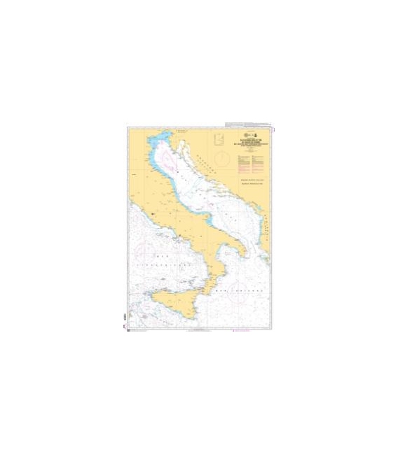 OceanGrafix French (SHOM) Nautical Chart 7331 Du Cap Bon au Golfe de Venise - Mer Adriatique, Mer Tyrrhénienne et Mer Ionienne