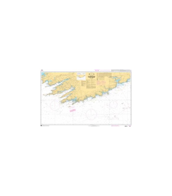 OceanGrafix French (SHOM) Nautical Chart 7336 De Kenmare River à Cork Harbour