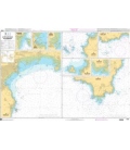 OceanGrafix French (SHOM) Nautical Chart 7340 Côte Sud-Ouest de Cornwall
