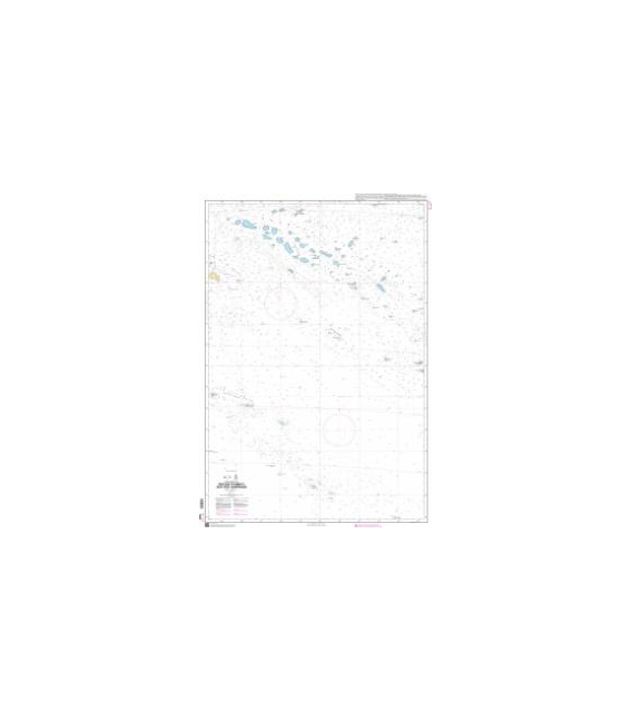 OceanGrafix French (SHOM) Nautical Chart 7347 Des Îles Tuamotu aux Îles Australes