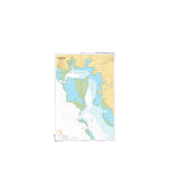 OceanGrafix French (SHOM) Nautical Chart 7351 De la Passe de Goyeta à la Passe de Koné - Abords de Koné