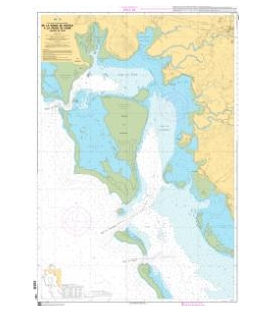 OceanGrafix French (SHOM) Nautical Chart 7351 De la Passe de Goyeta à la Passe de Koné - Abords de Koné