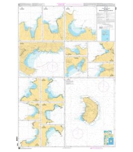 OceanGrafix French (SHOM) Nautical Chart 7354 Fatu-Hiva, Baies de Hiva-Oa et de Tahuata