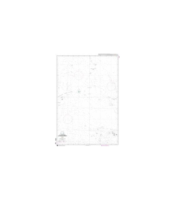 OceanGrafix French (SHOM) Nautical Chart 7368 De lIle Malden aux Iles de la Société 