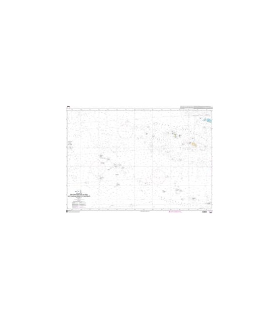 OceanGrafix French (SHOM) Nautical Chart 7369 Des Southern Cook Islands aux Îes de la Société et Australes