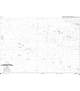 OceanGrafix French (SHOM) Nautical Chart 7369 Des Southern Cook Islands aux Îes de la Société et Australes