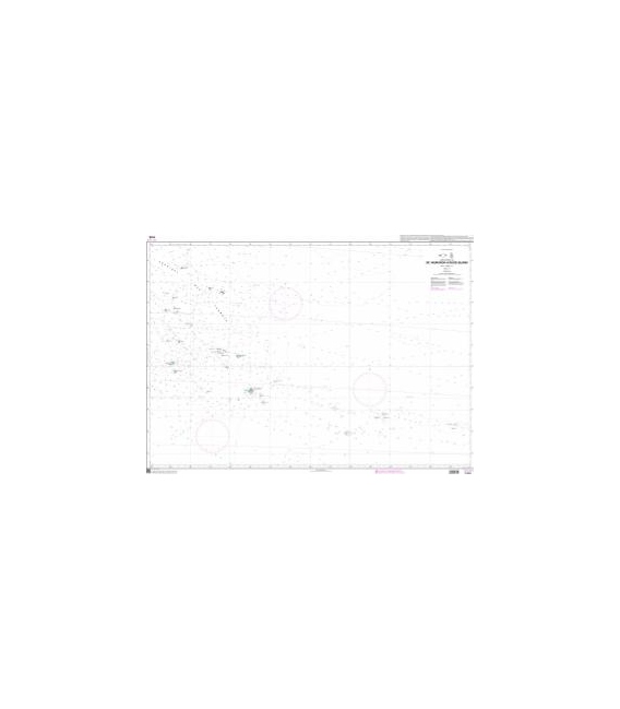 OceanGrafix French (SHOM) Nautical Chart 7370 De Mururoa à Ducie Island
