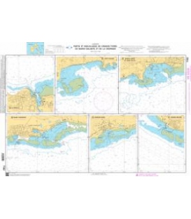 OceanGrafix French (SHOM) Nautical Chart 7102 Ports et mouillages de Grande-Terre, de Marie-Galante et de la Désirade