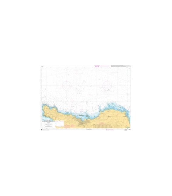 OceanGrafix French (SHOM) Nautical Chart 7120 Abords de Cherbourg - Du Cap de La Hague à la Pointe de Barfleur