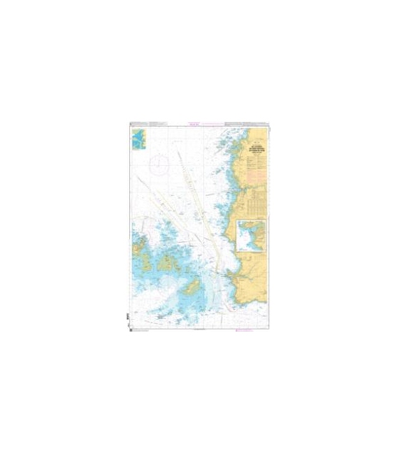OceanGrafix French (SHOM) Nautical Chart 7122 De la Pointe de Saint-Mathieu au phare du Four-Chenal du Four