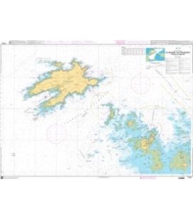 OceanGrafix French (SHOM) Nautical Chart 7123 Île Molène - Île dOuessant - Passage du Fromveur