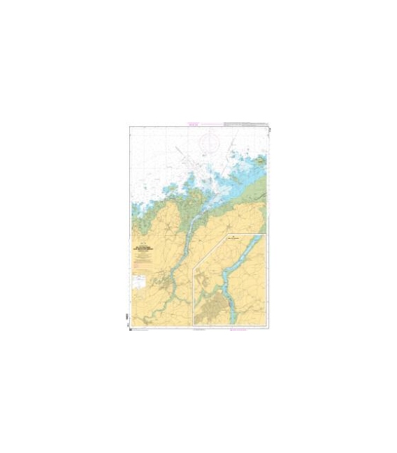 OceanGrafix French (SHOM) Nautical Chart 7126 De lÎle Balanec aux Héaux-de-Bréhat - Cours du Jaudy