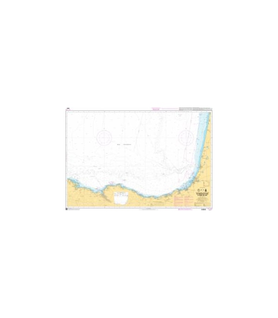 OceanGrafix French (SHOM) Nautical Chart 7657 De Mimizan-Plage à Cabo de Ajo