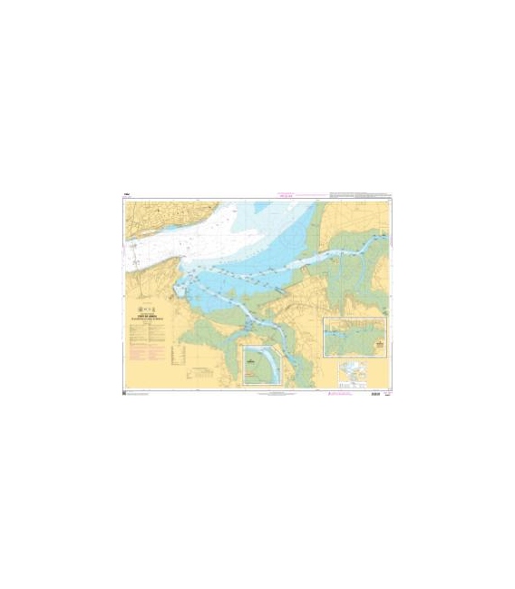 OceanGrafix French (SHOM) Nautical Chart 7653 Port de Lisboa - De Alcântara au Canal do Montijo