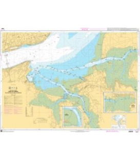 OceanGrafix French (SHOM) Nautical Chart 7653 Port de Lisboa - De Alcântara au Canal do Montijo