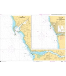 OceanGrafix French (SHOM) Nautical Chart 7650 Approches de Leixões et de la Barre de Rio Douro