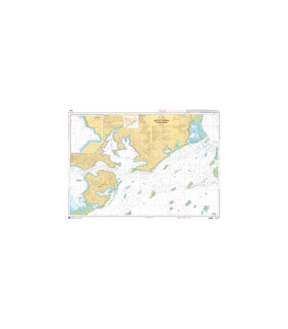 OceanGrafix French (SHOM) Nautical Chart 7645 Canal de La Havannah et Canal Woodin