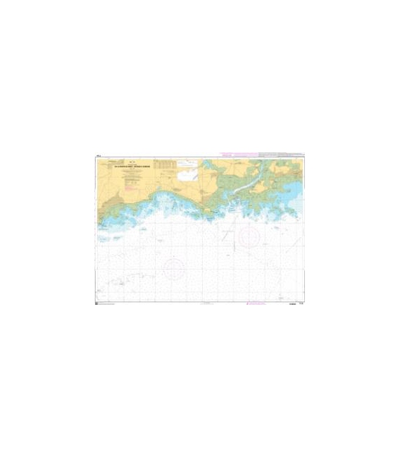 OceanGrafix French (SHOM) Nautical Chart 7135 De la Pointe de Saint-Jacques à Damgan