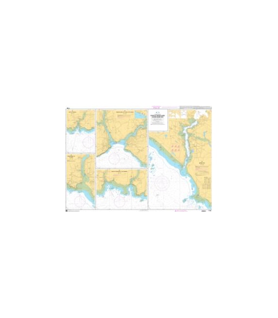 OceanGrafix French (SHOM) Nautical Chart 7138 Ports et mouillages en Bretagne Sud