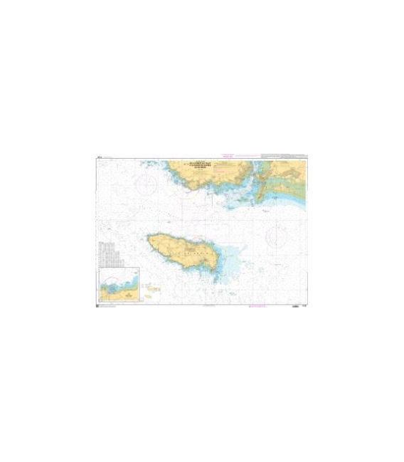 OceanGrafix French (SHOM) Nautical Chart 7139 De la Pointe du Talut à la Pointe de Gâvres - Île de Groix