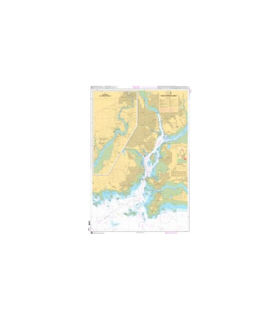 OceanGrafix French (SHOM) Nautical Chart 7140 Passes et Rade de Lorient