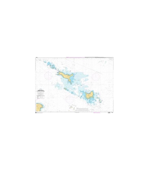 OceanGrafix French (SHOM) Nautical Chart 7143 Abords des Iles de Houat et de Hoëdic