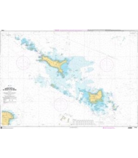 OceanGrafix French (SHOM) Nautical Chart 7143 Abords des Iles de Houat et de Hoëdic