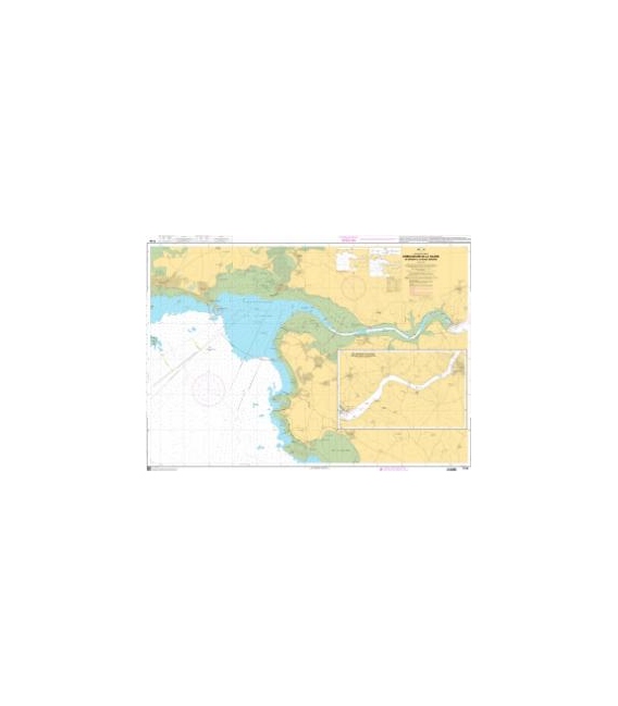 OceanGrafix French (SHOM) Nautical Chart 7144 Embouchure de la Vilaine - De Damgan à La Roche-Bernard