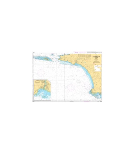 OceanGrafix French (SHOM) Nautical Chart 7147 De la Chaussée de Sein à la Pointe de Penmarch - Baie dAudiern