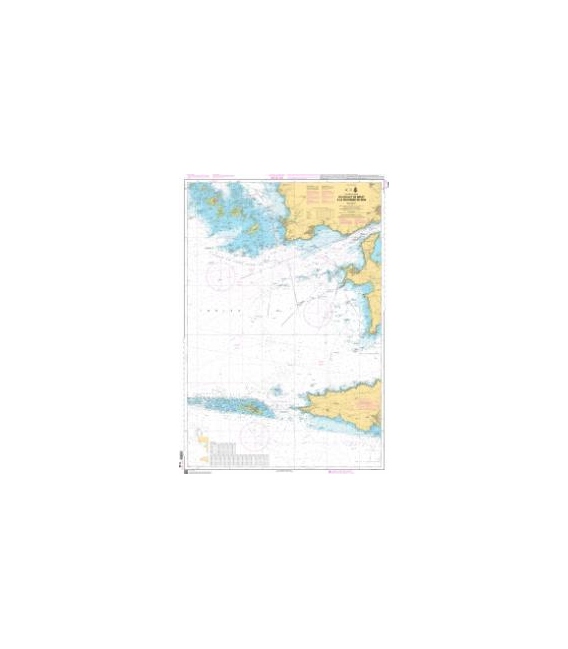 OceanGrafix French (SHOM) Nautical Chart 7148 Du Goulet de Brest à la Chaussée de Sein
