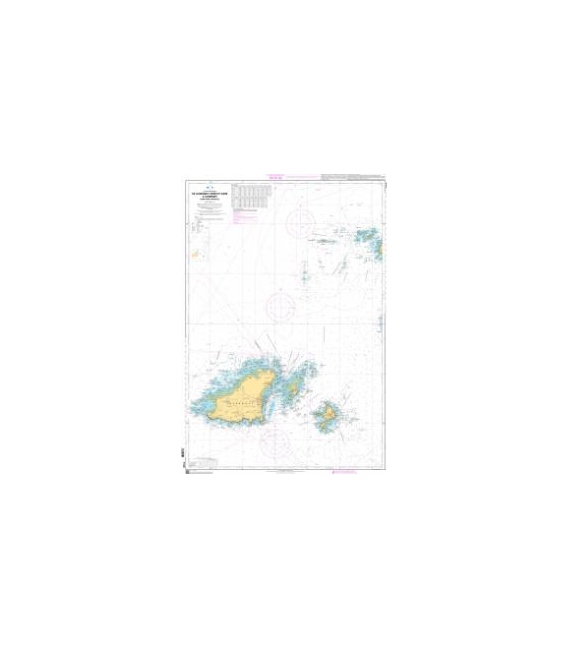 OceanGrafix French (SHOM) Nautical Chart 7159 De Guernsey, Herm et Sark à Alderney - Bancs des Casquets
