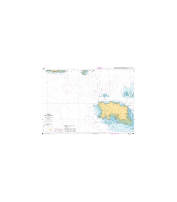 OceanGrafix French (SHOM) Nautical Chart 7160 De Jersey à Guernsey