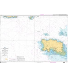 OceanGrafix French (SHOM) Nautical Chart 7160 De Jersey à Guernsey