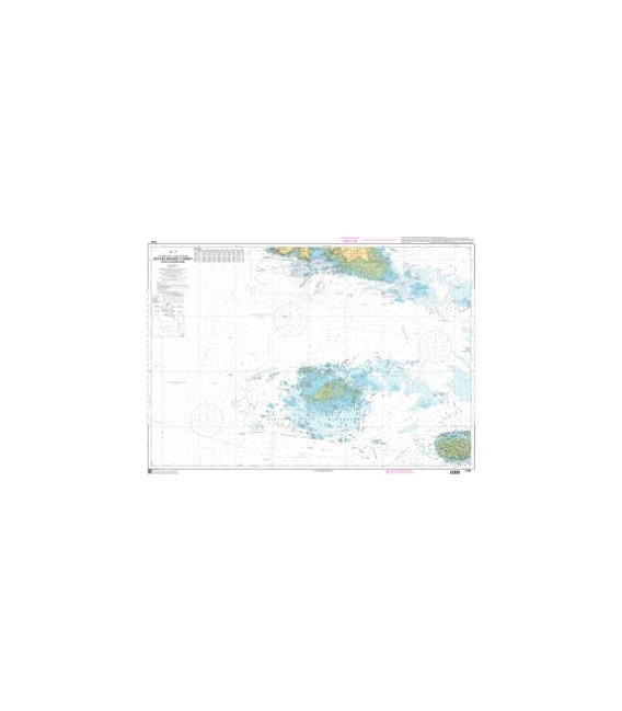 OceanGrafix French (SHOM) Nautical Chart 7161 Des îles Chausey à Jersey - Plateau des Minquiers