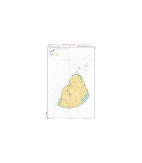 OceanGrafix French (SHOM) Nautical Chart 7165 Maurice