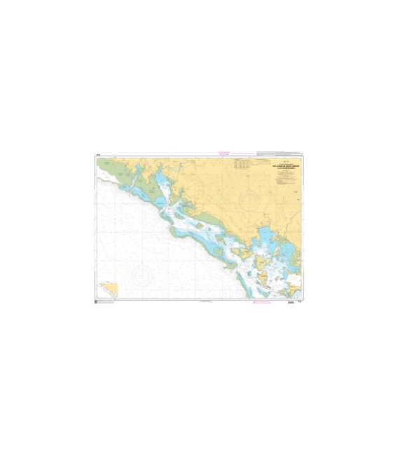 OceanGrafix French (SHOM) Nautical Chart 7167 De la Baie de Saint-Vincent à la Coupée Mara