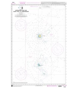 OceanGrafix French (SHOM) Nautical Chart 7171 Approches des Îles Saint-Paul et Amsterdam