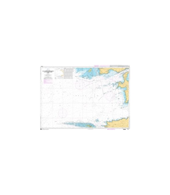 OceanGrafix French (SHOM) Nautical Chart 7172 De Pointe de Saint-Mathieu à Chaussée de Sein-Iroise-St-Mathieu, Sein