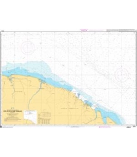 OceanGrafix French (SHOM) Nautical Chart 7374 Côte de la Guyane française
